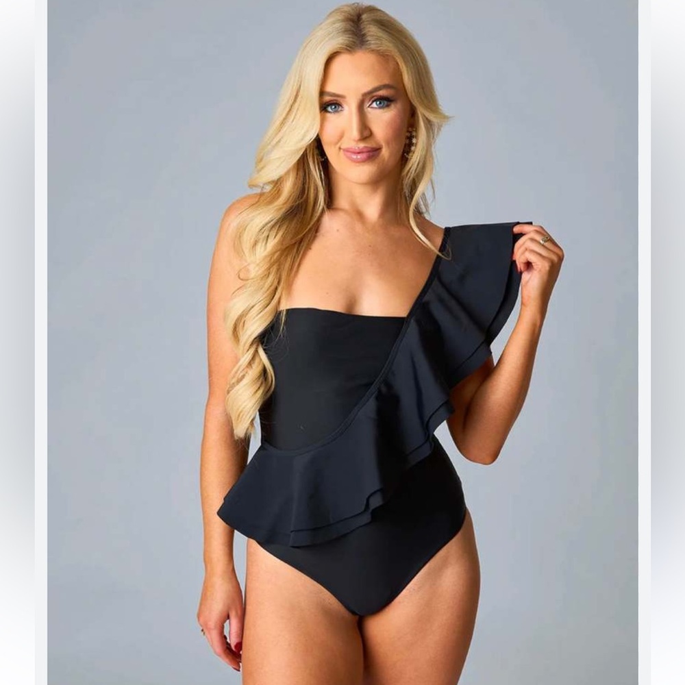 Buddy Love Black One Piece Swimsuit Size Small